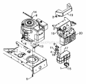 Engine Accessories (Tecumseh) Diagram and Parts List for 13A4662F129 2001 Yard Machines Lawn Tractor